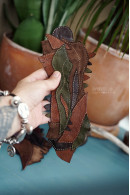 OOAK leather bracelet