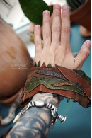 OOAK leather bracelet