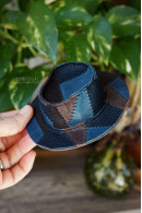 Minifee Patchy Leather Hat Minifee Patchy Leather Hat