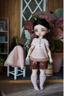Teacup Marionette Pink+Brown Outfit
