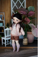 Teacup Marionette Pink+Brown Outfit