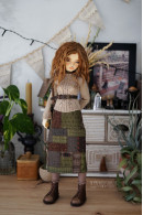 Patchwork Forever Minifee Outfit -Green Patchwork Forever Minifee Outfit -Green
