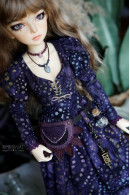 Purple Flower Witch Minifee Outfit Purple Flower Witch Minifee Outfit