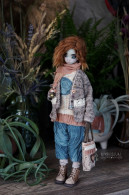 Teal and Beige Outfit 1/6 