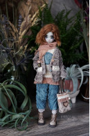 Teal and Beige Outfit 1/6 