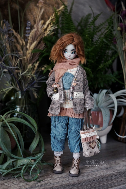 Teal and Beige Outfit 1/6 
