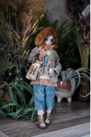 Teal and Beige Outfit 1/6 